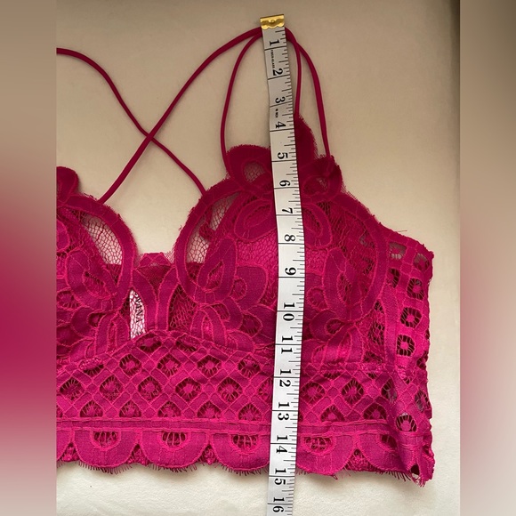 NWOT Zenana Hot Pink Top Lace Bra Size 3X - Picture 4 of 8